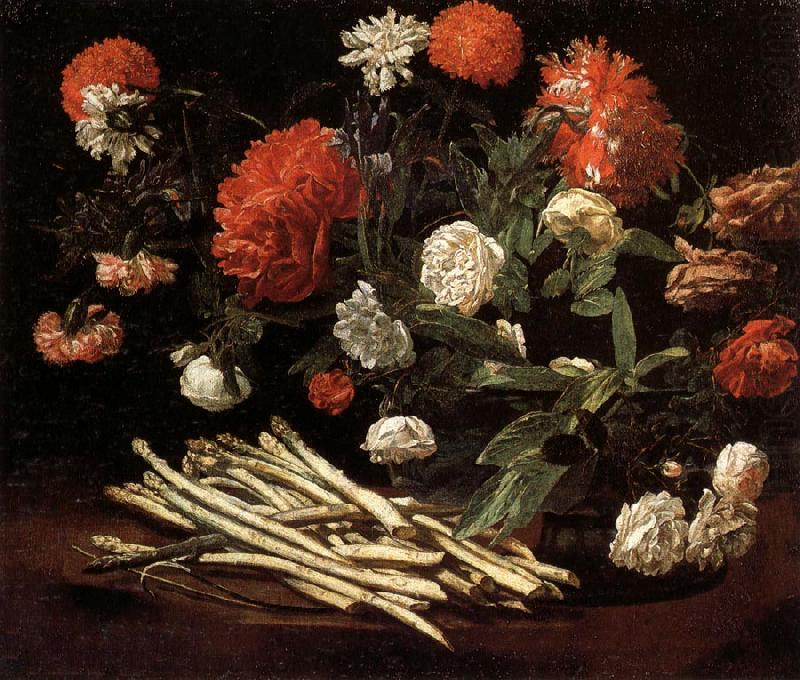 Giovanni Martinelli Still Life with Roses,Asparagus,Peonies,and Car-nations china oil painting image